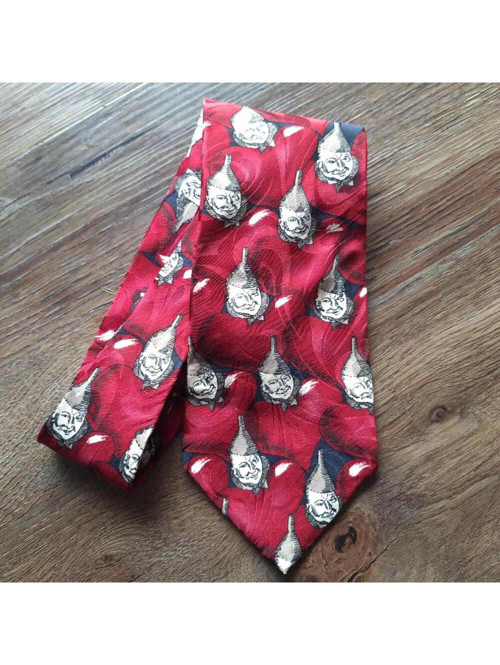 Vintage 1992 The Wizard Of Oz Tin Man 100% Silk Tie American Film Classics